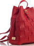 Elena Athanasiou Straw Backpack Red